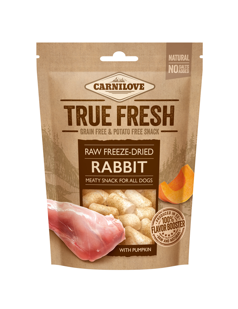 Preview of Carnilove Raw freeze - dried Rabbit with Pumpkin Hundgodis - 40 g