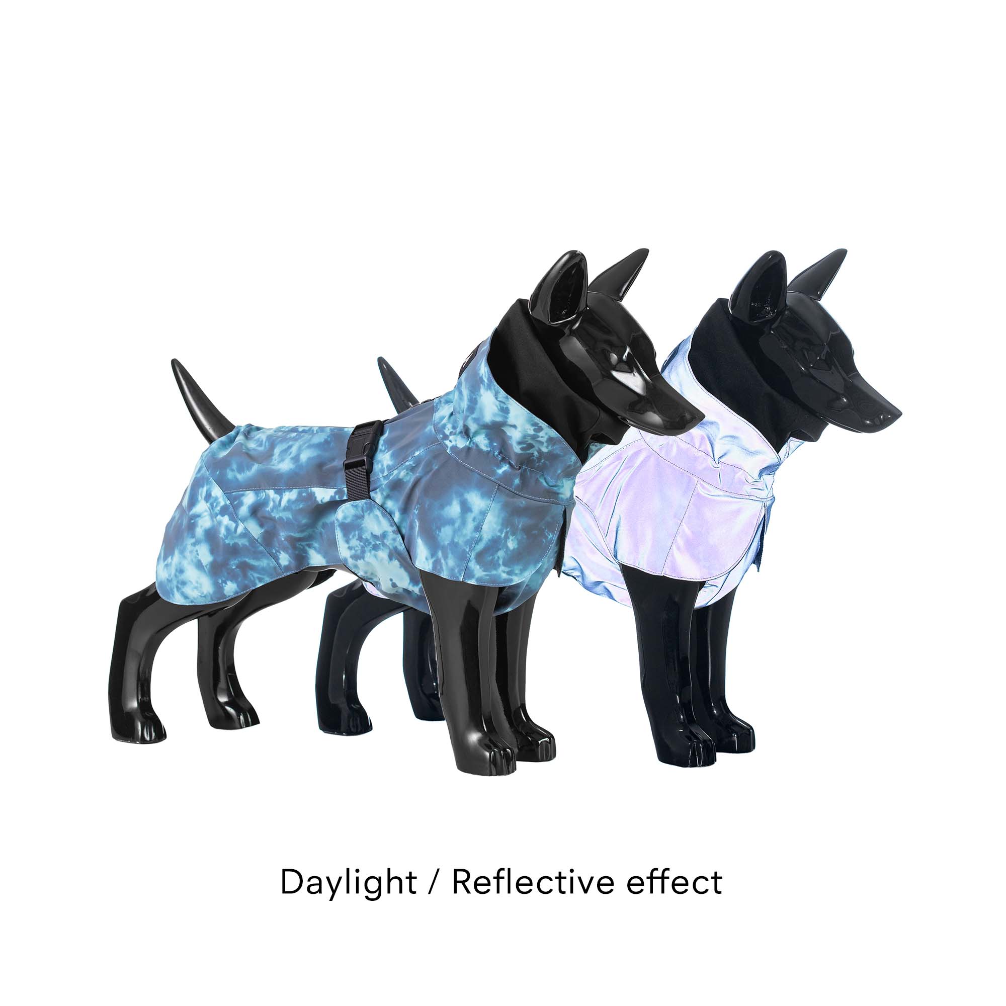 PAIKKA Visibility Lite reflekterande hundtäcke - Petrol Dye