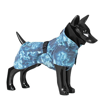 PAIKKA Visibility Lite Dog Raincoat - Petrol Dye
