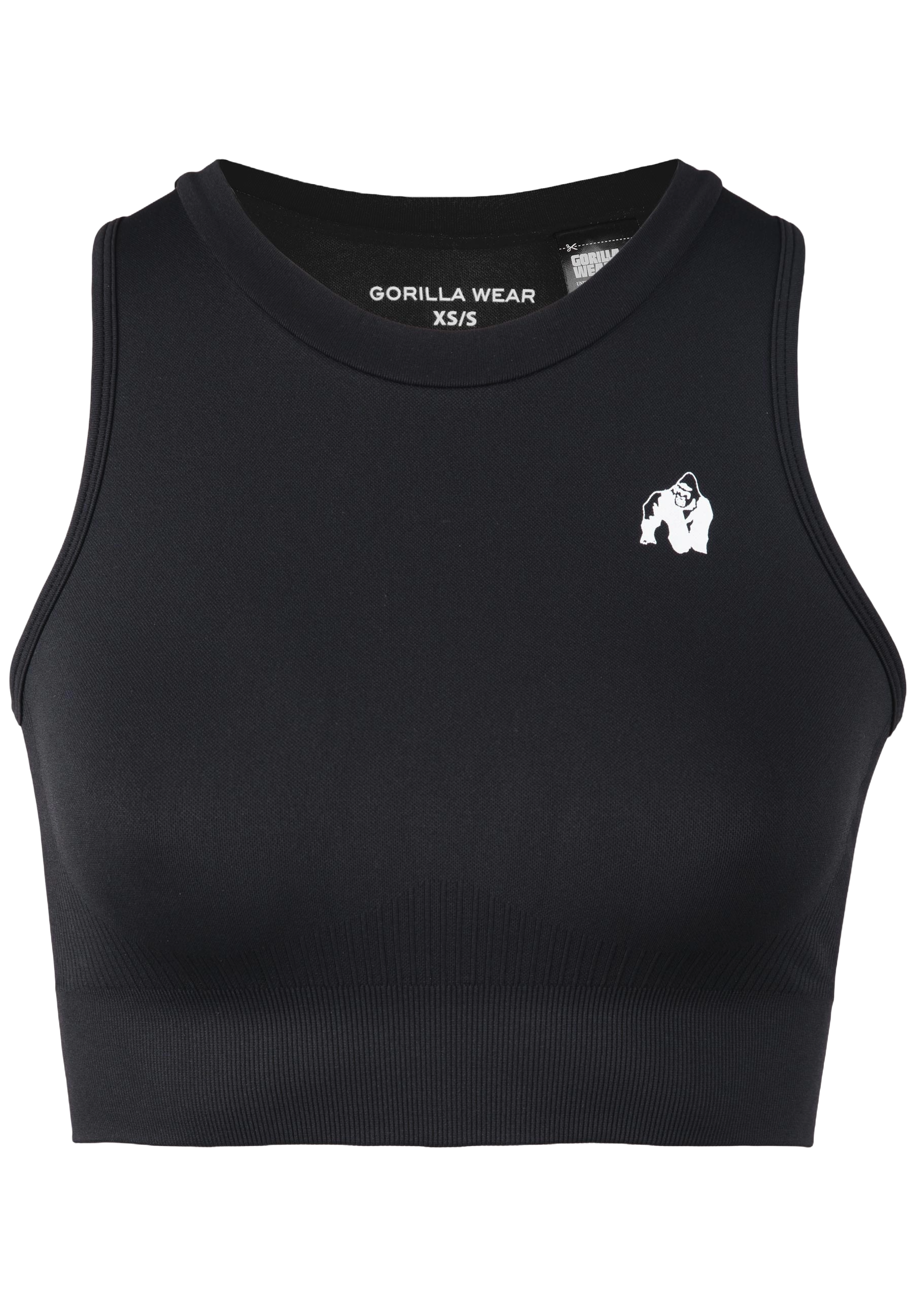 Olivia Seamless Crop Top, black - 5