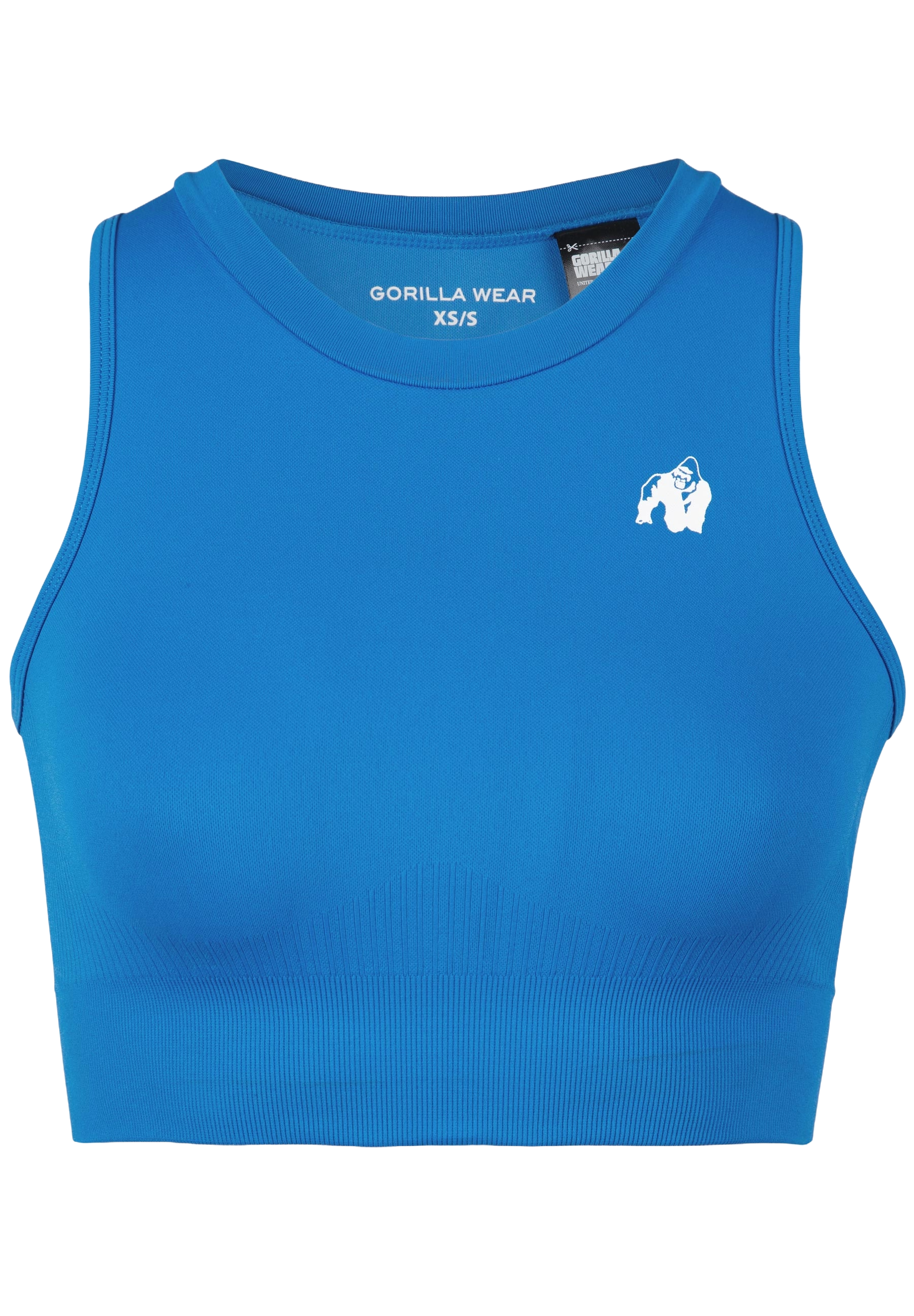 Olivia Seamless Crop Top, blue - 5