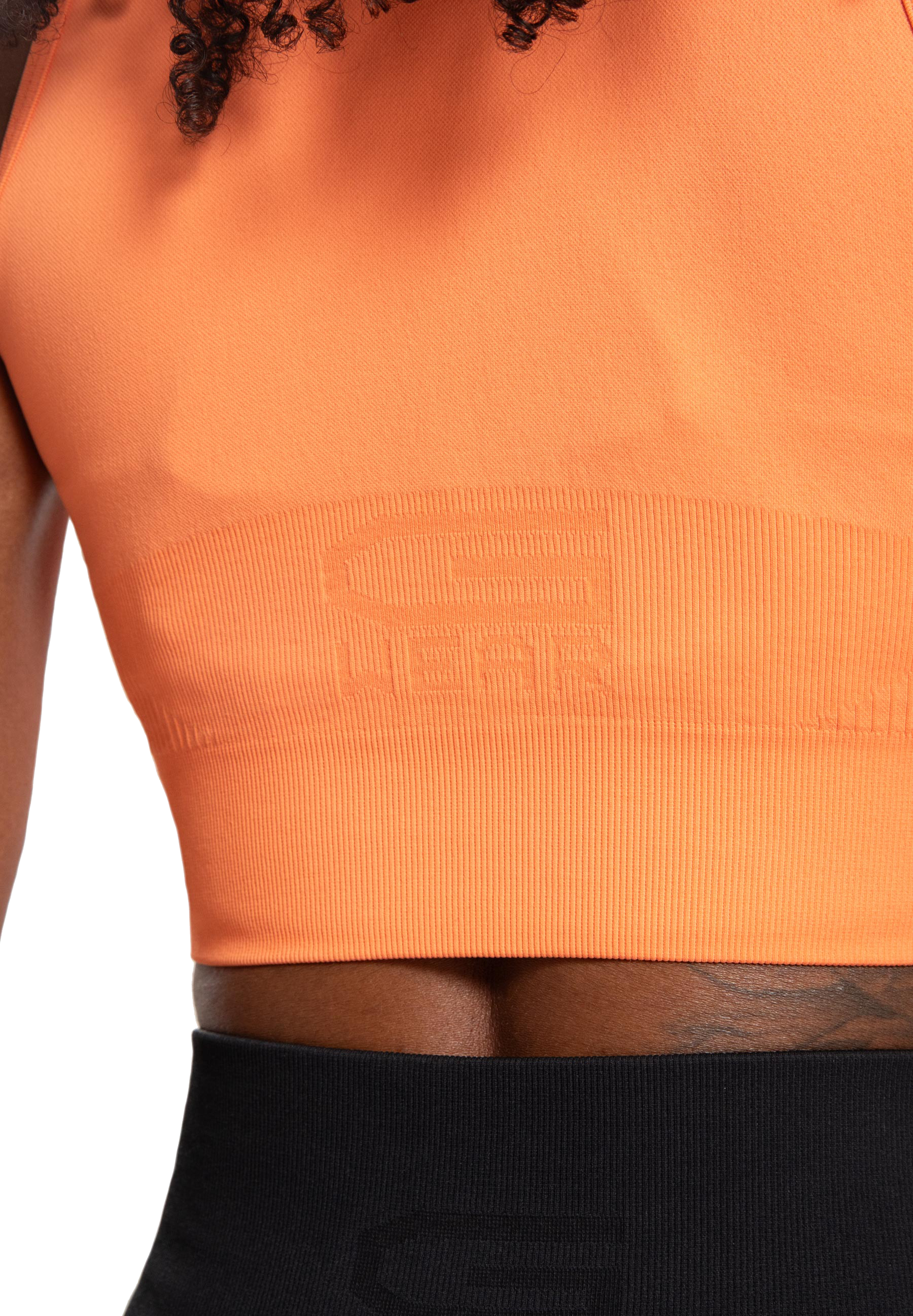 Olivia Seamless Crop Top, peach - 8