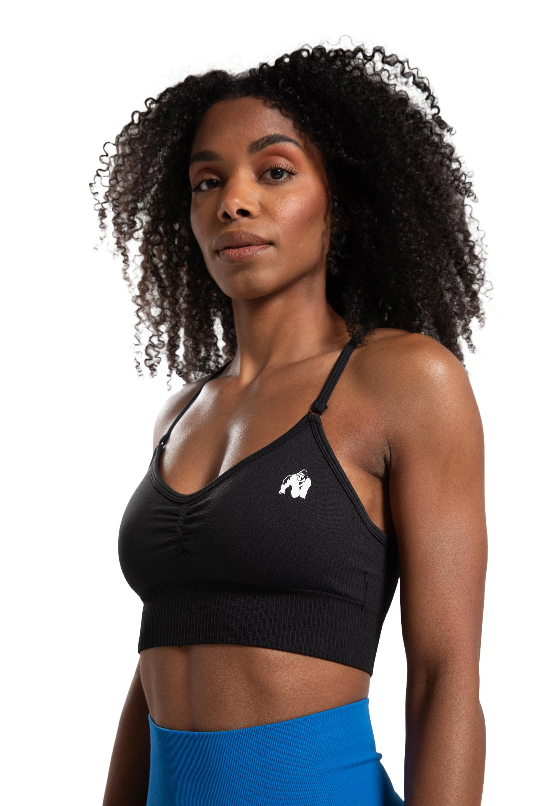 Olivia Seamless Sports Bra, black