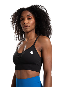 Olivia Seamless Sports Bra, black