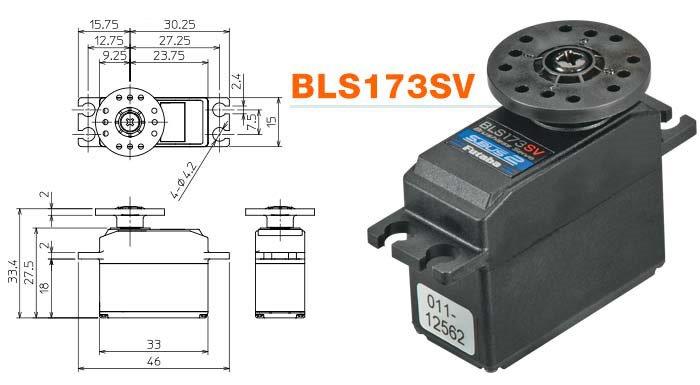 Futaba BLS173SV Mini-Servo 7.6kg 0.10s HV Segelflyg - 2