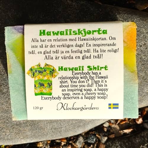 Hawaiiskjorta, tvål, Klockargårdens