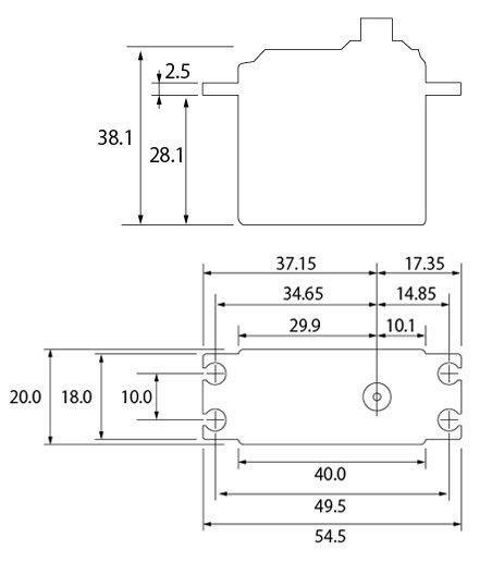 Futaba S-C300 Bilservo 9.6kg 0.12s HV S.BUS2 - 2