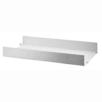 String Hyllplan Metall Hög Kant 58x30 cm Galvaniserad - Utomhus
