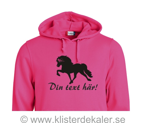 OFFER Hoody Cerice with custom text Icelandic Horse