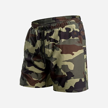 AGUA VOLLEY 2N1 SWIM SHORT - 7" CAMO XXL-GREEN