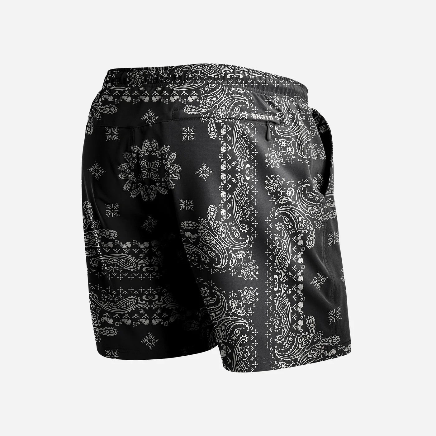 AGUA VOLLEY 2N1 SWIM SHORT - 7" BANDANA-BLACK - 2
