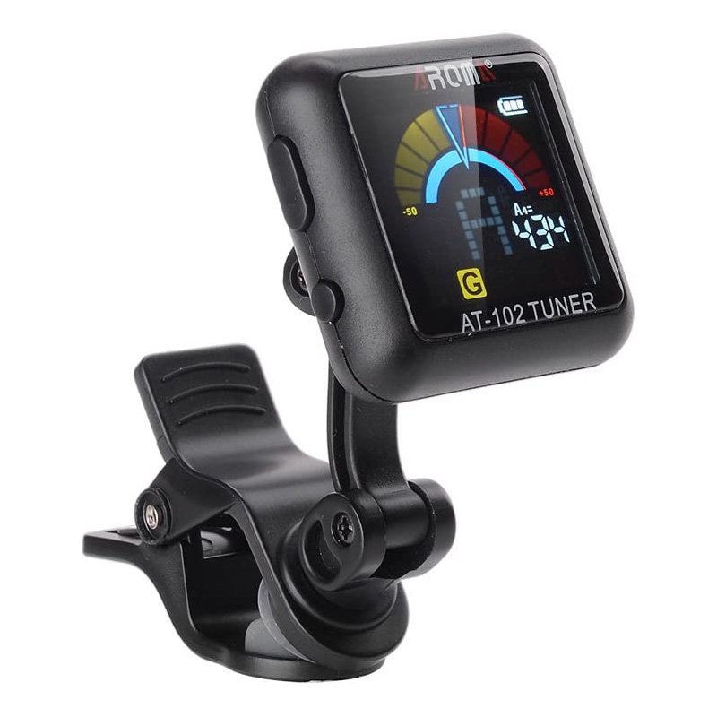 Aroma AT-102 Rechargeable Clip-On Tuner (Black)