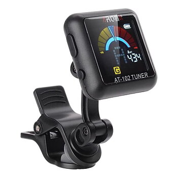 Aroma AT-102 Rechargeable Clip-On Tuner (Black)