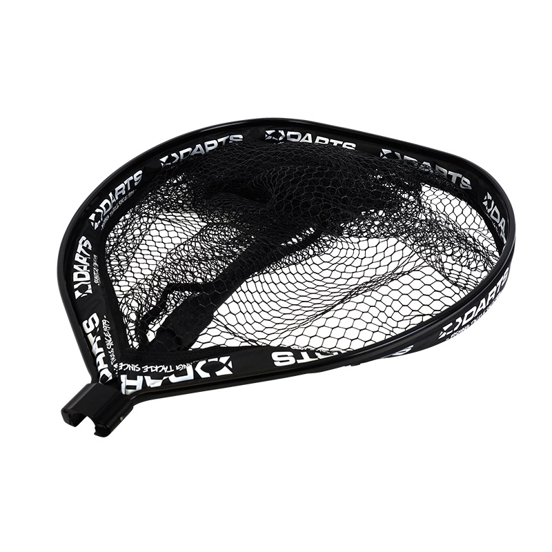 Floating fishing net with telescopic shaft. Collapsible to take up as little space as possible. Rubberized net that is gentle on the fish.