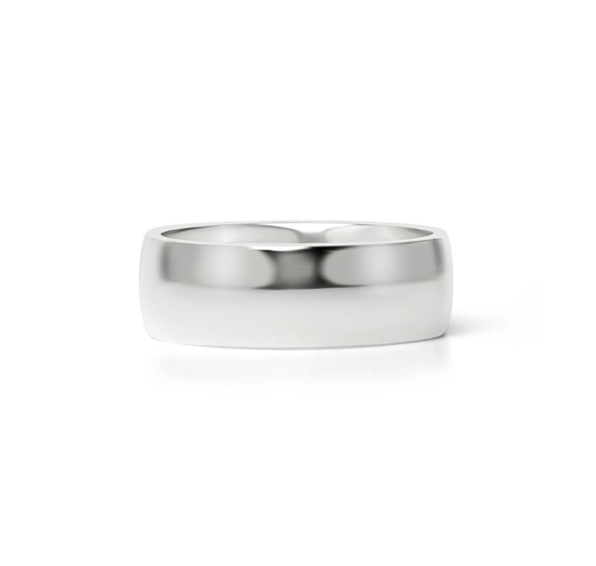 Blank ring i 316 stål - 7 mm bred - 3