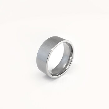 Blank ring i 316 stål - 8 mm bred - rett