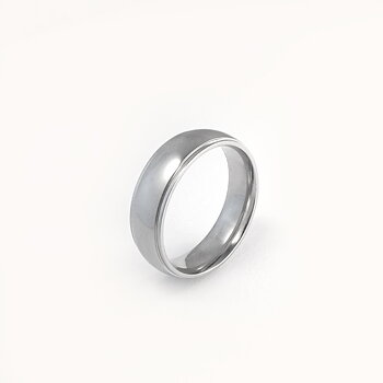 Blank ring i 316 stål - 6 mm bred