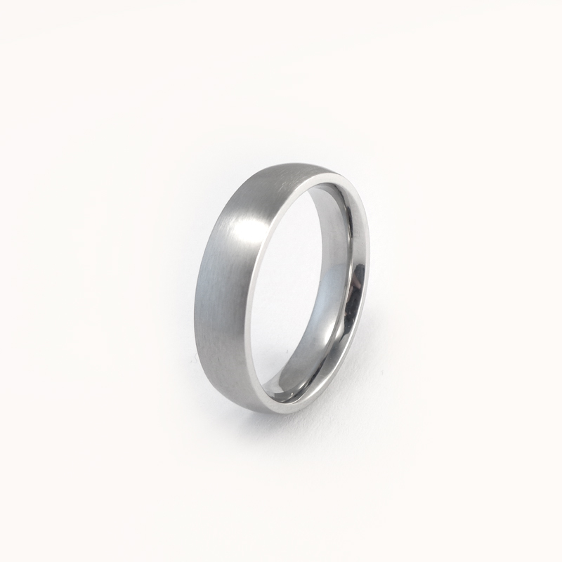 Matt ring i 316 stål - 5 mm bred