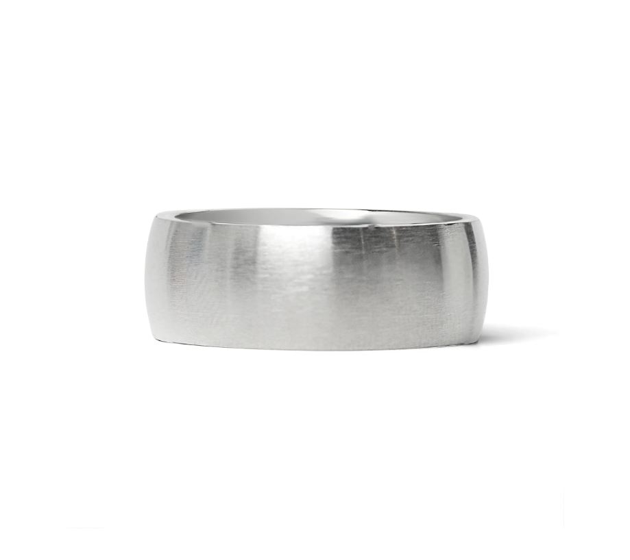 Mattur hringur úr 316 Ryðfrítt stál - 8 mm breiður - 3