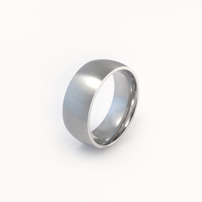 Mattur hringur úr 316 Ryðfrítt stál - 8 mm breiður
