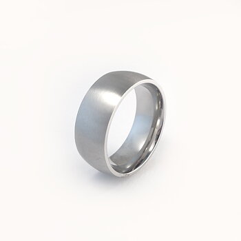 Matt ring i 316 stål - 8 mm bred