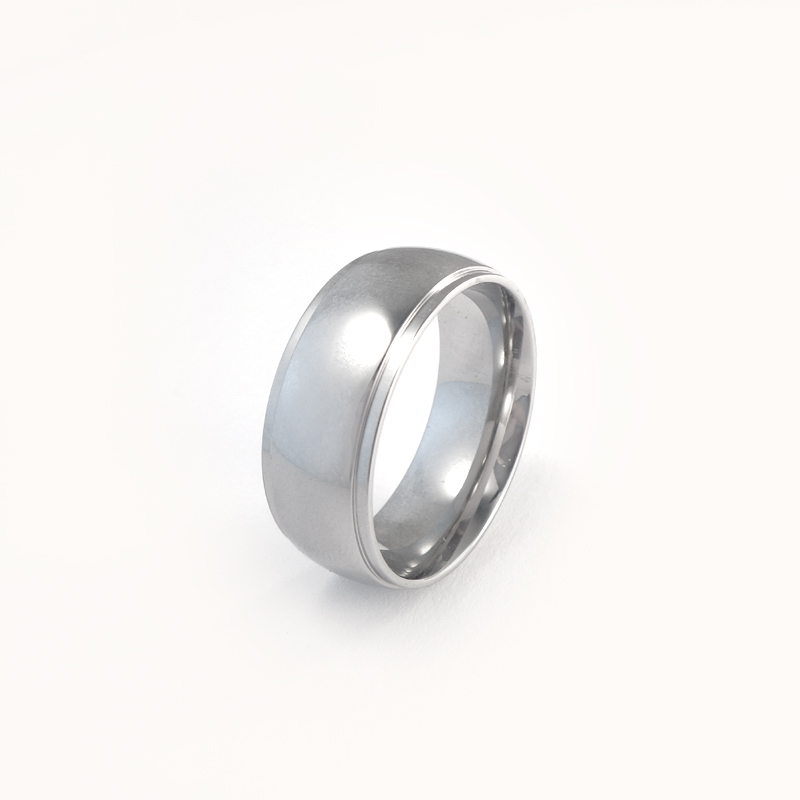 Blank ring i 316 stål - 8 mm bred