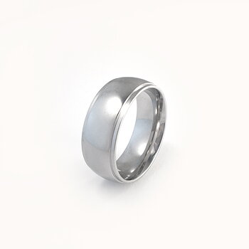 Blank ring i 316 stål - 8 mm bred