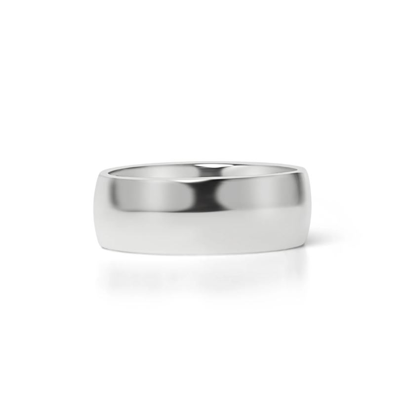 Óskreyttur hringur úr 316 stáli - 8 mm breiður - 3