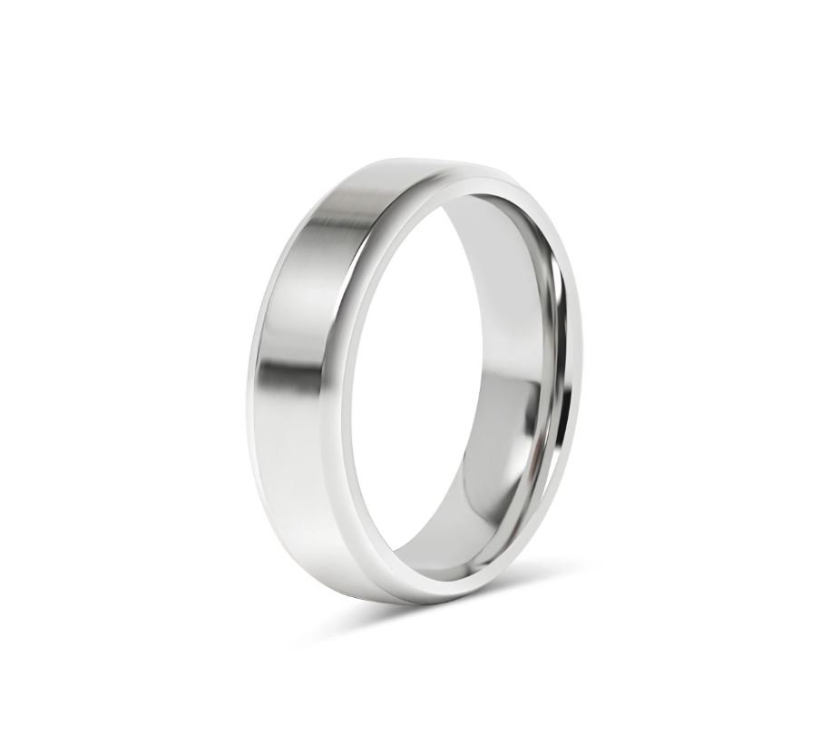 Blank ring i 316 stål - 6 mm bred - 2