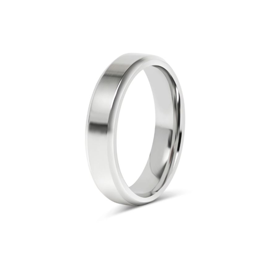 Blank ring i 316 stål - 4 mm bred - 2