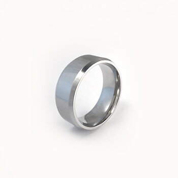 Blank ring i 316 stål - 8 mm bred