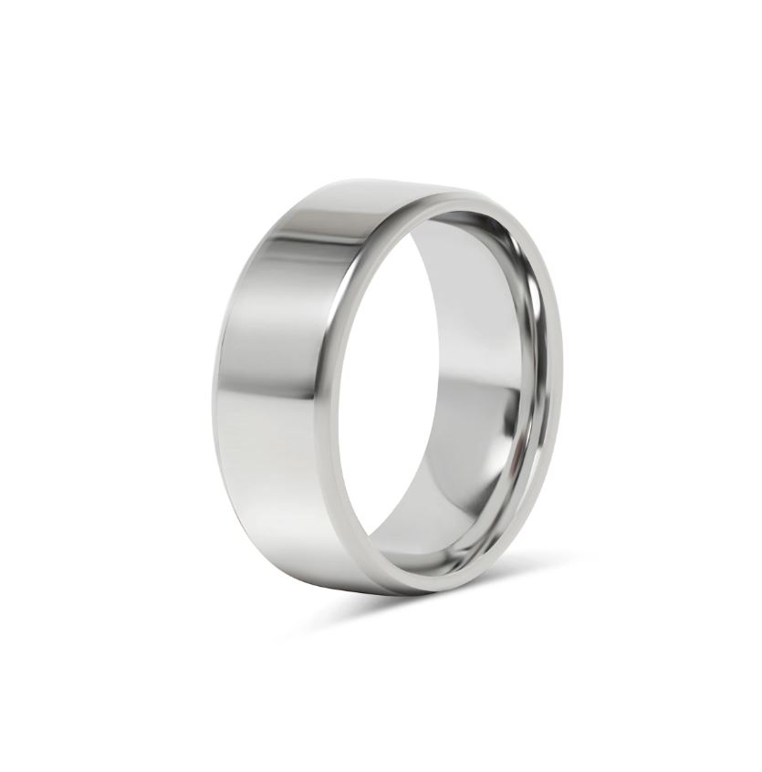 Blank ring i 316 stål - 8 mm bred - 2