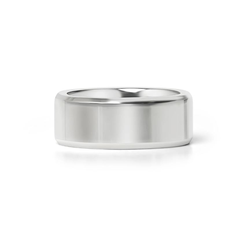 Blank ring i 316 stål - 8 mm bred - 3