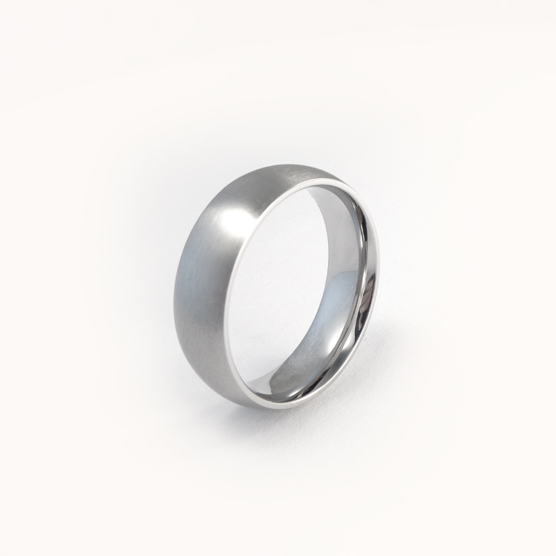 Matt ring i 316 stål - 6 mm bred