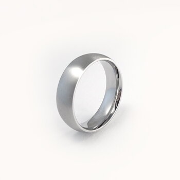 Matt ring i 316 stål - 6 mm bred
