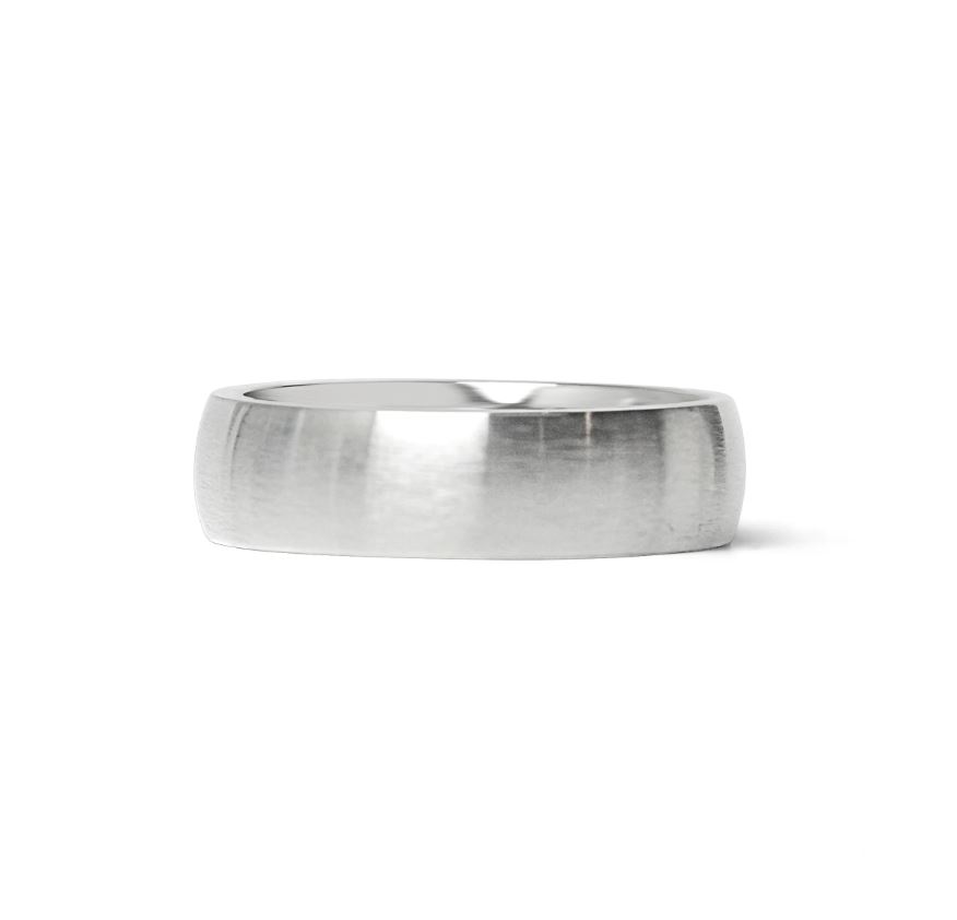 Matt ring i 316 stål - 6 mm bred - 3