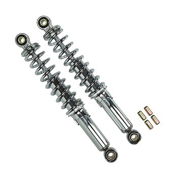 Støddæmper 320 mm, Fast Arrow, Øvre og nedre huller 10 mm ( 8 mm) , Parvis, justerbar hårdhed i 5 forskellige positioner.