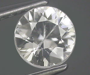Impresionante piedra preciosa de circón blanco natural con talla de diamante de 1,01 ct y 6 mm - 3