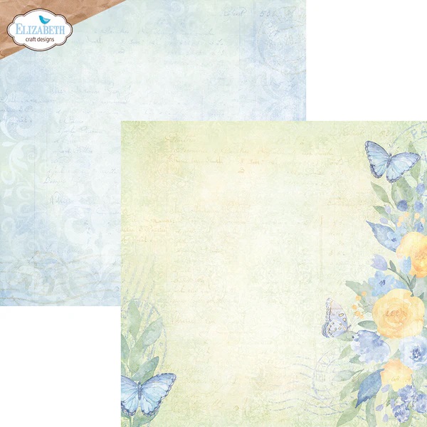 Elizabeth  -  Printed Cardstock - Evening Rose 12x12 - 6