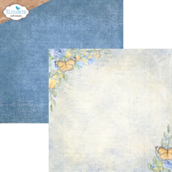Elizabeth  -  Printed Cardstock - Evening Rose 12x12 - 5