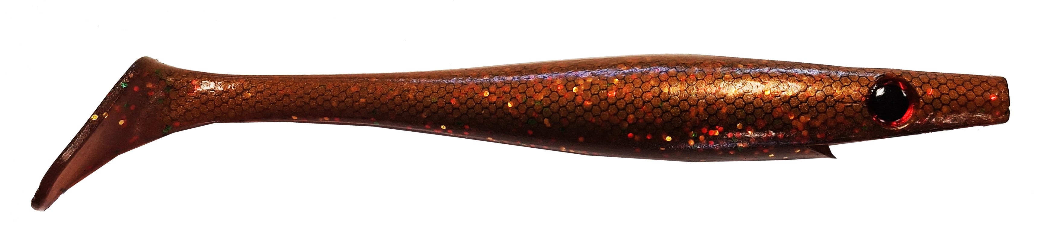 Pig shad junior is the most sold jig for pike fishing. The jig has caught an incredible amount of large pike. 20cm motoroil special UV SS01
