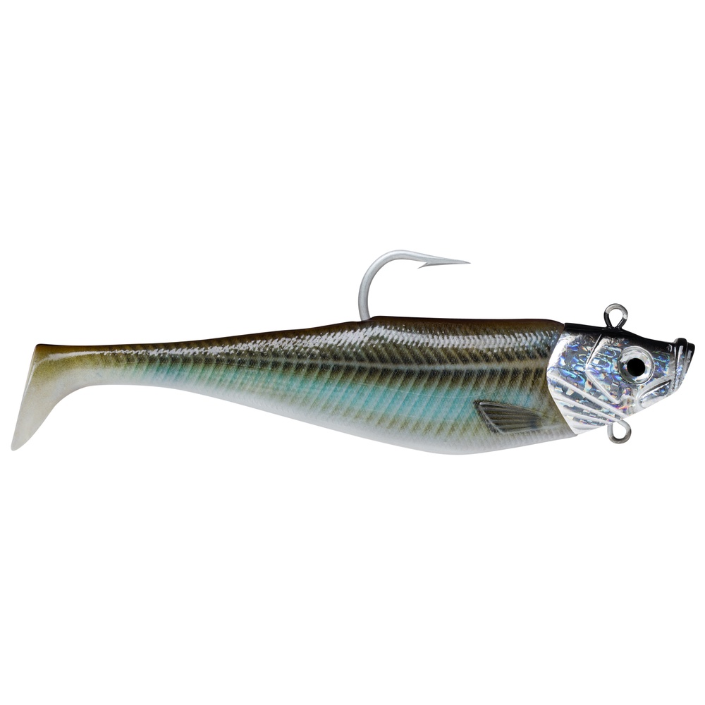 STORM BISCAY GIANT JIGGING SHAD is a well proven sea fishing jig. 385G and 23CM. sandeel color