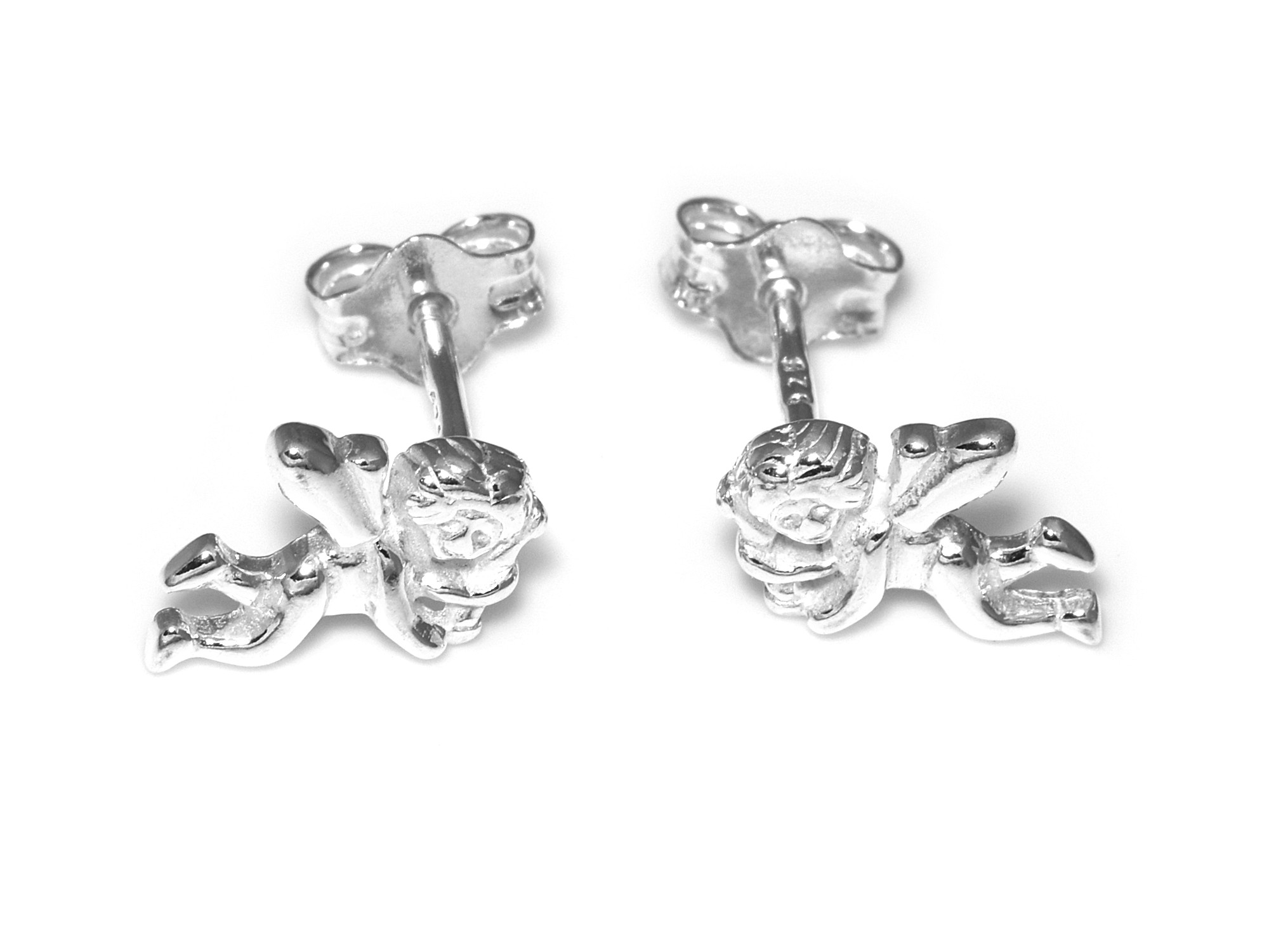 Kerub Örhängen i Äkta 925 Silver, Amor Örhänge, Cupid Accessoar, Ängel Smycke - 2
