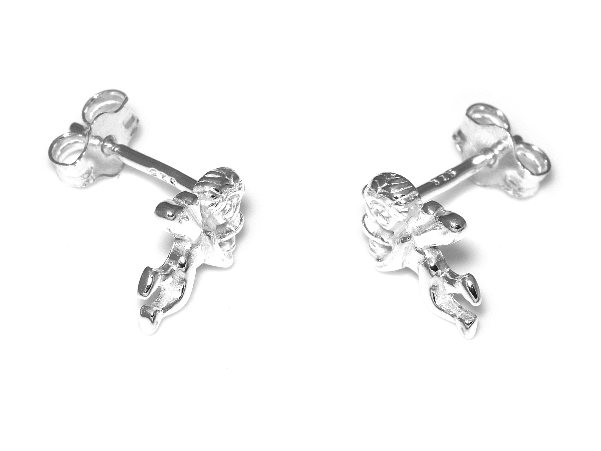 Kerub Örhängen i Äkta 925 Silver, Amor Örhänge, Cupid Accessoar, Ängel Smycke - 3