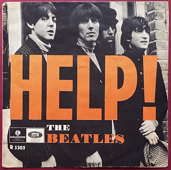 BEATLES - Help! 7" Swe PS 1965