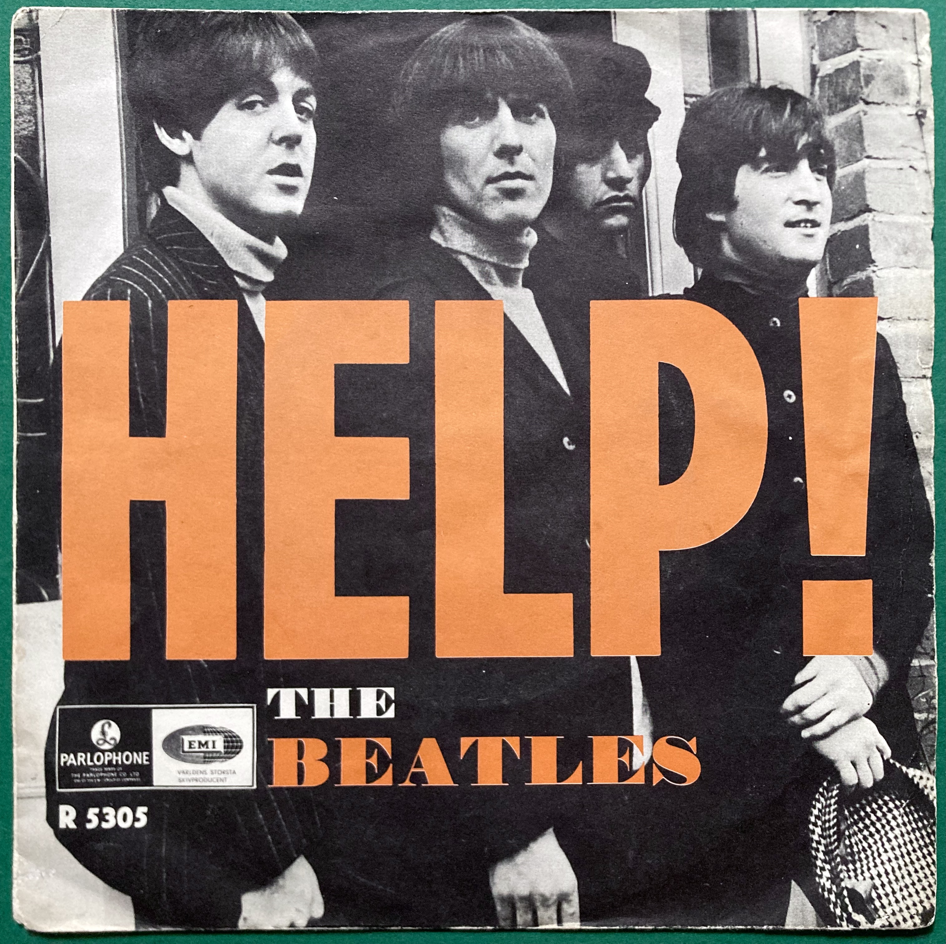 BEATLES - Help! 7" Swe PS 1965