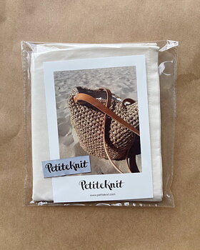 Foder till French market bag PetiteKnit