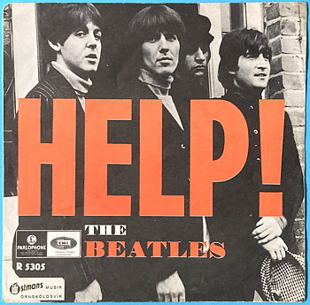 BEATLES - Help! 7" Swe PS 1965