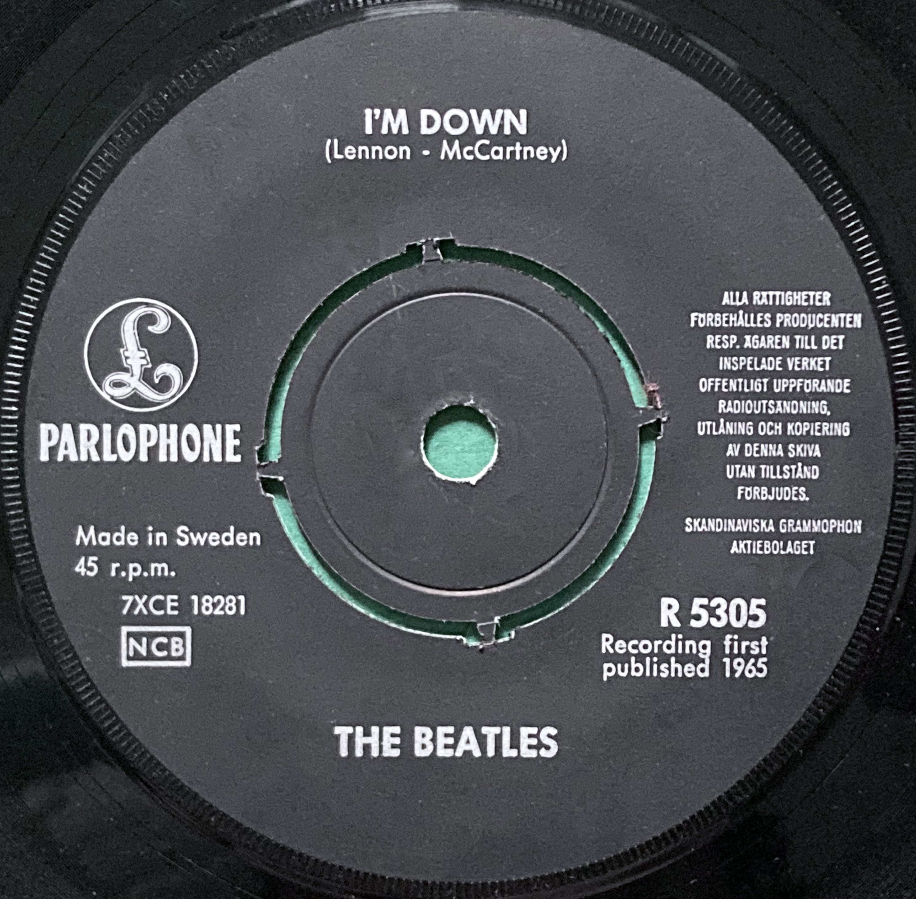 BEATLES - Help! 7" Swe PS 1965 - 4