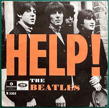 BEATLES - Help! 7" English credits Swe PS 1965